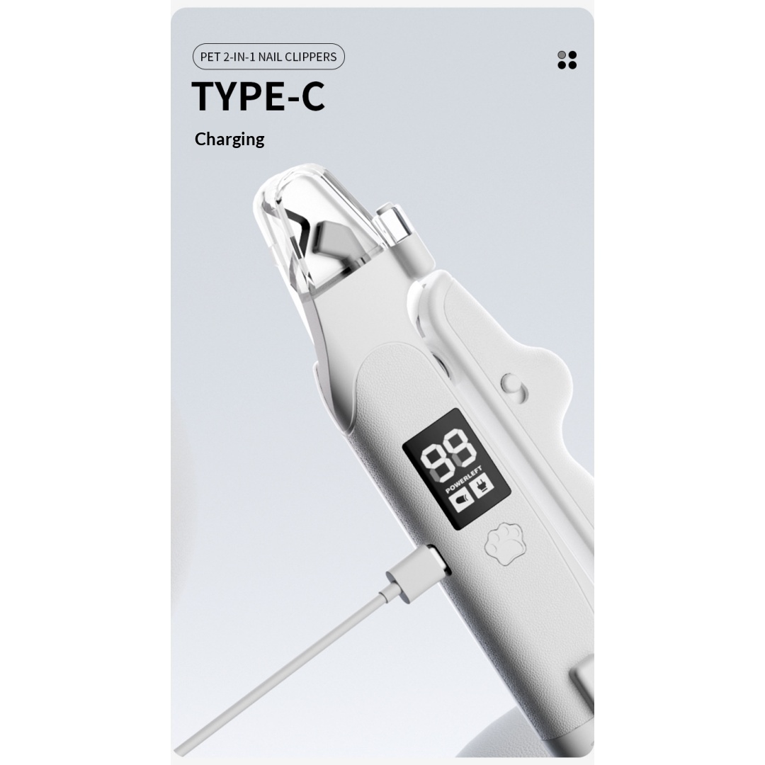 2-in-1 Electric Pet Nail Clipper and Grinder product image 4